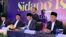 Konferensi pers Sidang Isbat penetapan awal Ramadhan 1446 Hijriyah atau 2025, di kantor Kemenag RI