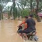 Banjir yang disebabkan hujan dan sungai yang meluap di desa alue bata, Tadu Raya (05/03/2025)