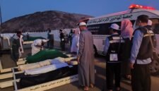 Salah seorang jenazah jamaah haji Aceh saat hendak dilakukan proses pemakaman, di Arab Saudi, Sabtu (31/5/2025). Foto Kemenag Aceh