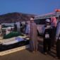 Salah seorang jenazah jamaah haji Aceh saat hendak dilakukan proses pemakaman, di Arab Saudi, Sabtu (31/5/2025). Foto Kemenag Aceh
