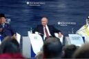 residen Republik Indonesia Prabowo Subianto saat menyampaikan pidato pada sesi pleno St. Petersburg International Economic Forum (SPIEF) 2025 di ExpoForum Convention and Exhibition Centre, St. Petersburg, Rusia, 