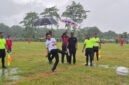 Wakil Bupati Aceh Jaya membuka Turnamen Sepakbola HUT RI 80