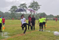 Wakil Bupati Aceh Jaya membuka Turnamen Sepakbola HUT RI 80