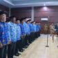 Bupati Aceh Jaya saat membacakan sumpah jabatan kepada Sejumlah Pejabat yang baru dilantik, Senin (8/9)