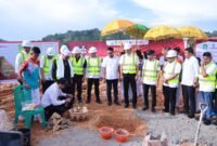 Peletakan batu pertama pembangunan venue PORA XV 2026