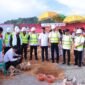 Peletakan batu pertama pembangunan venue PORA XV 2026