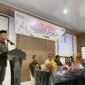 Bupati Aceh Jaya Safwandi memberikan arahan saat FGD penyusunan KLHS RDTR Kota Calang di Aula Dinas Kesehatan, Kamis (25/9/2025).