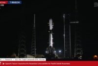 Roket Falcon 9 milik SpaceX meluncur dari Cape Canaveral, Amerika Serikat, membawa Satelit Nusantara 5 pada 10 September 2025. Foto: Dok Kemkomdigi