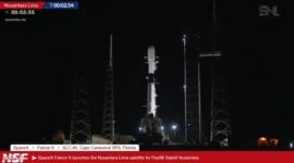 Roket Falcon 9 milik SpaceX meluncur dari Cape Canaveral, Amerika Serikat, membawa Satelit Nusantara 5 pada 10 September 2025. Foto: Dok Kemkomdigi