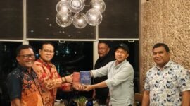 Bupati Aceh Jaya Safwandi bersama Ketua DPRK Musliadi Z dan Plt. Sekda Juanda saat audiensi dengan Komisi IV DPR RI di Jakarta, Selasa (16/9/2025).