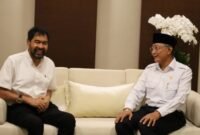 Gubernur Aceh Muzakir Manaf dan Menteri PU Dody Hanggodo membahas percepatan proyek Terowongan Geurutee di Jakarta.