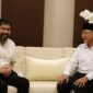 Gubernur Aceh Muzakir Manaf dan Menteri PU Dody Hanggodo membahas percepatan proyek Terowongan Geurutee di Jakarta.