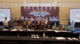 Sidang Penetapan Warisan Budaya Takbenda (WBTb) Indonesia Tahun 2025 yang digelar oleh Direktorat Jenderal Perlindungan Kebudayaan dan Tradisi, Kemendikbudristek, di Hotel Sutasoma Dharmawangsa, Jakarta Selatan. Dalam sidang tersebut, kerajinan tradisional Cinkhui asal Aceh Jaya resmi ditetapkan sebagai Warisan Budaya Takbenda Indonesia.