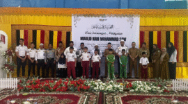 Bupati Aceh Jaya Safwandi bersama Kepala Dishub H. Masri dan jajaran menghadiri peringatan Maulid Nabi Muhammad SAW 1447 H di Aula Dishub Aceh Jaya.