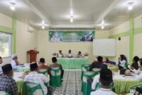 Peserta Curah Pikiran Penyempurnaan Kurikulum Dayah Tahun 2025 di Aula Mina, Calang, Rabu (5/11/2025).