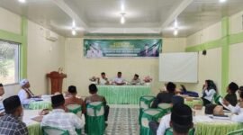 Peserta Curah Pikiran Penyempurnaan Kurikulum Dayah Tahun 2025 di Aula Mina, Calang, Rabu (5/11/2025).