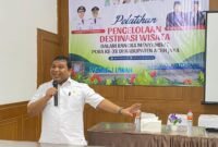 Plt. Sekda Aceh Jaya, saat menjadi pemateri Pelatihan Pengelolaan Destinasi Wisata Menyambut PORA XV