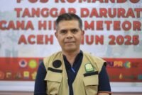 Juru Bicara Pos Komando Tanggap Darurat Bencana Hidrometeorologi Aceh 2025, Murthalamuddin, S.Pd, MSP,